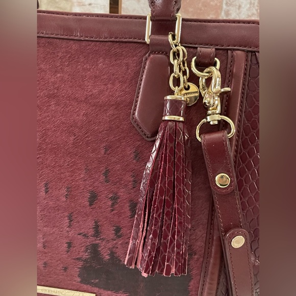 Brahmin Arden Satchel Tart Croc Embossed Leather - Picture 14 of 15